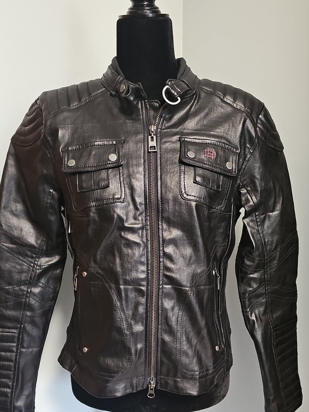 Harley-Davidson Black Label Quilted Coated Riding Jacket